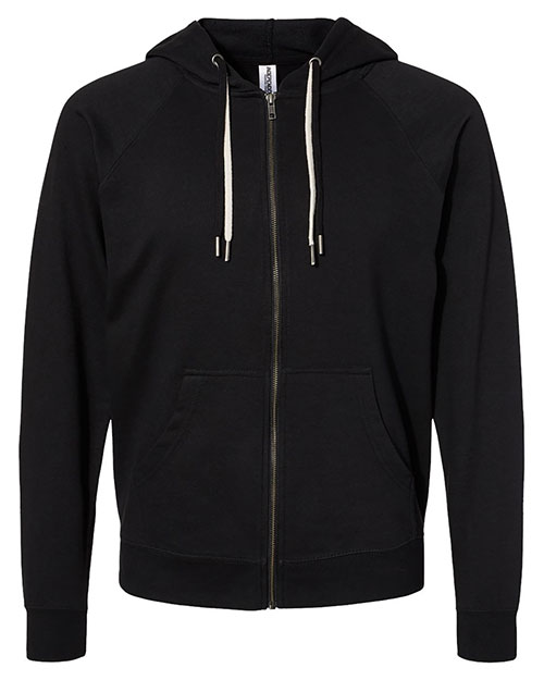 Independent Trading Co. SS1000Z Men Icon Lightweight Loopback Terry Full-Zip Hooded Sweatshirt at GotApparel