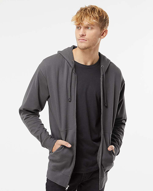 Independent Trading Co. SS4500Z Men Midweight Full-Zip Hooded Sweatshirt at GotApparel