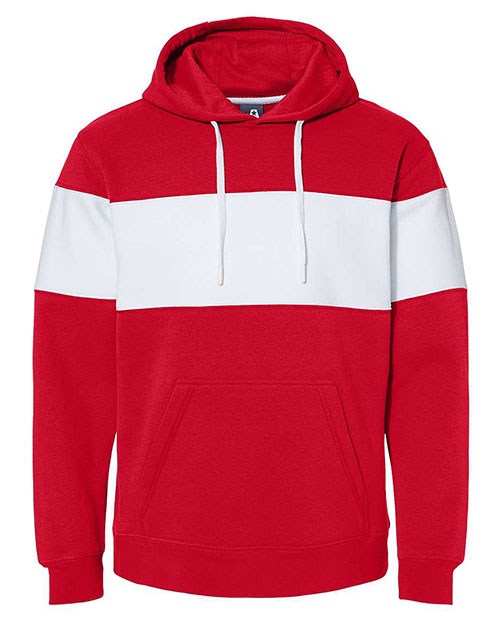 J America 8644 Men J-America Adt Varsity Fleece Hooded Pullover at GotApparel