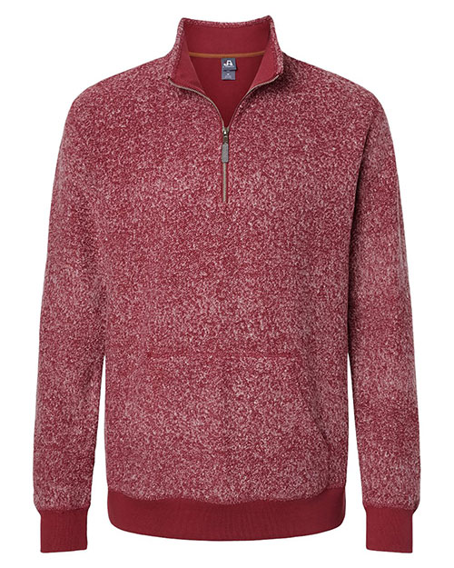 J America 8713 Men Aspen Fleece Quarter-Zip Sweatshirt at GotApparel