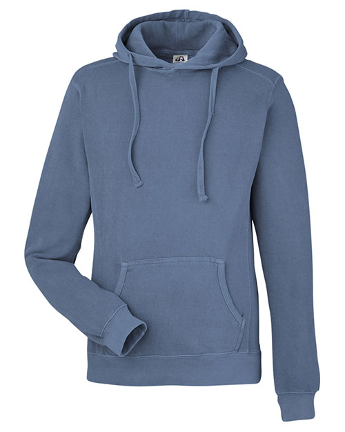 J America 8730JA  Unisex Pigment Dyed Fleece Hooded Sweatshirt at GotApparel