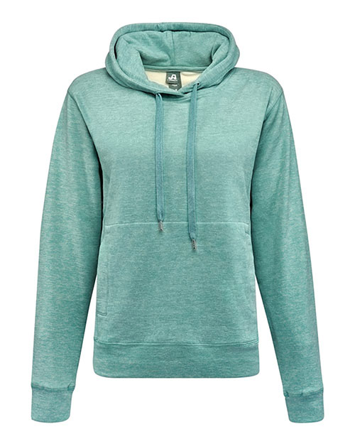 J. America 8742 Women's Electric Fleece Hooded Sweatshirt at GotApparel