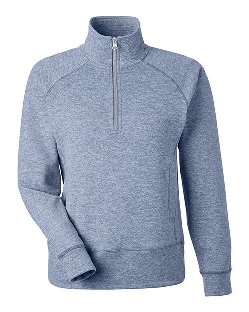 J. America 8743 Women's Electric Fleece Quarter-Zip Sweatshirt at GotApparel