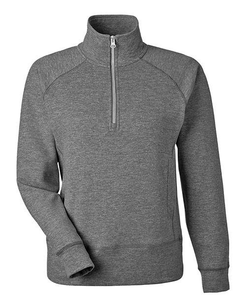J. America 8743 Women's Electric Fleece Quarter-Zip Sweatshirt at GotApparel