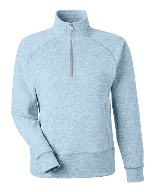 J. America 8743 Women's Electric Fleece Quarter-Zip Sweatshirt at GotApparel