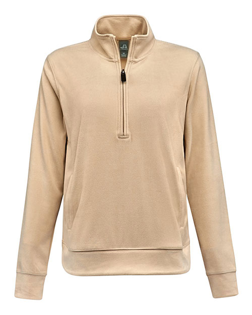 J. America 8762 Women's Element Fleece Quarter-Zip Sweatshirt at GotApparel