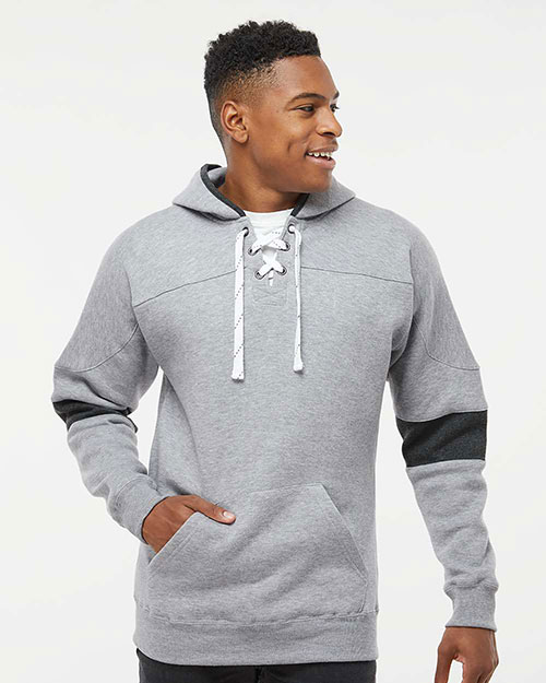 J America 8832 Men J-America Sport Lace Mvp Hooded Pullover at GotApparel