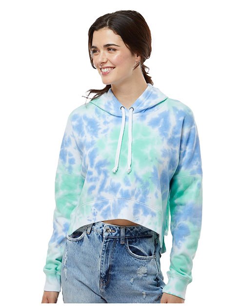 J America 8853JA Ladies' Triblend Cropped Hooded Sweatshirt at GotApparel
