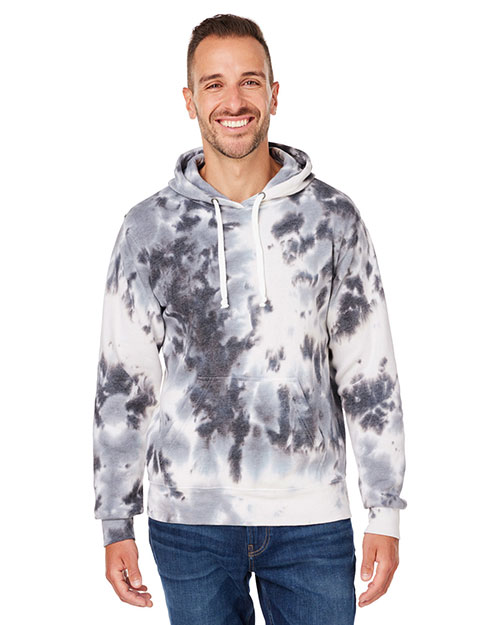 J America 8861JA Adult Tie-Dye Pullover Hooded Sweatshirt at GotApparel