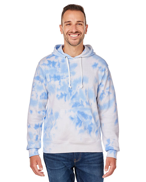 J America 8861JA Adult Tie-Dye Pullover Hooded Sweatshirt at GotApparel