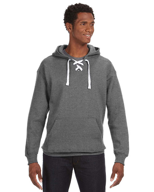 J America J8830 Men Sport Lace Hood Sweatshirt at GotApparel