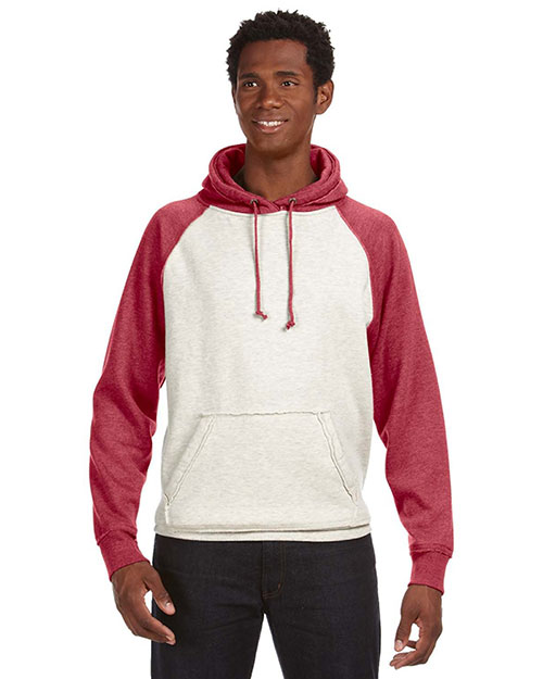 J America J8885 Men Vintage Heather Pullover Hood at GotApparel