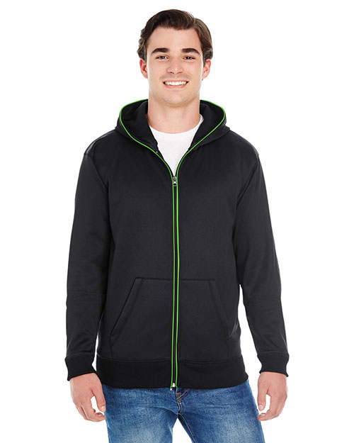 J America JA8668 Men Glow Full-Zip Hood at GotApparel