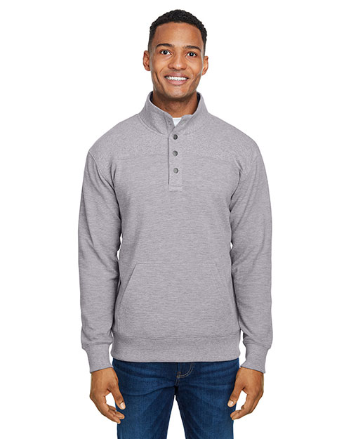 J America JA8708 Men Ripple Fleece Snap Pullover at GotApparel