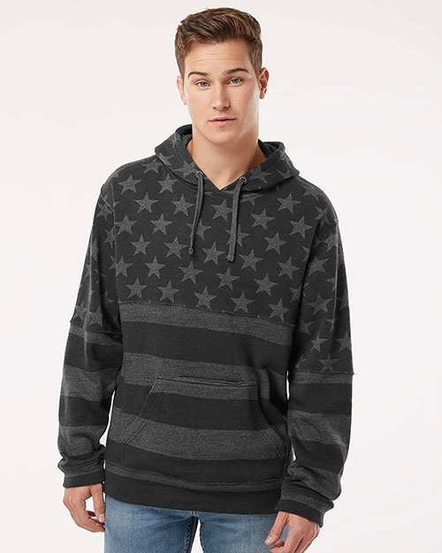 J America JA8815 Adult Tailgate Fleece Pullover Hooded Sweatshirt at GotApparel
