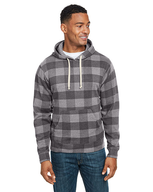 J America JA8871 Men Triblend Pullover Fleece Hood at GotApparel