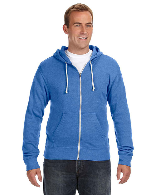 J America JA8872 Men Triblend Full-Zip Fleece Hood at GotApparel