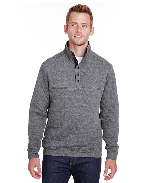 J America JA8890 Men Quilted Snap Pullover at GotApparel