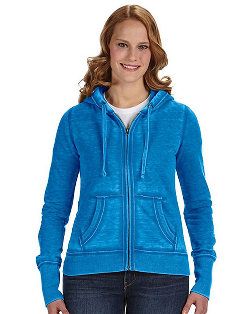 J America JA8913 Women Zen Full-Zip Fleece Hood at GotApparel