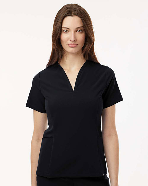 Jaanuu W10003 Women's Calix Fit & Flare Scrub V-Neck Top at GotApparel