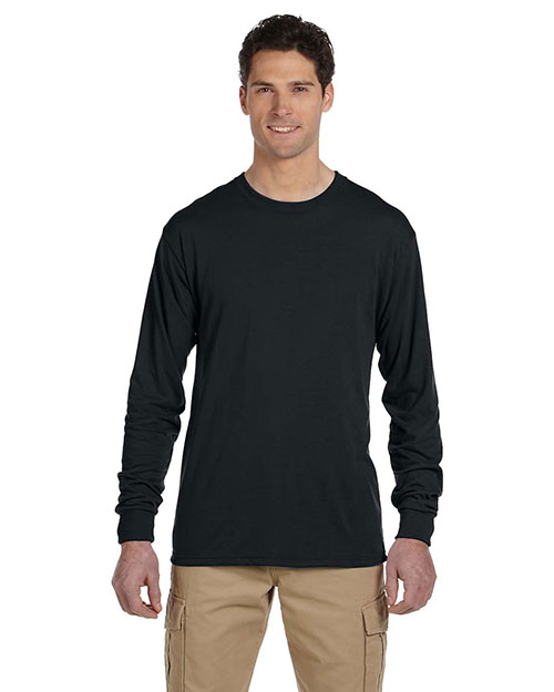 Jerzees 21ML Men 5.3 Oz. 100% Polyester Sport With Moisture Wicking Long-Sleeve T-Shirt at GotApparel