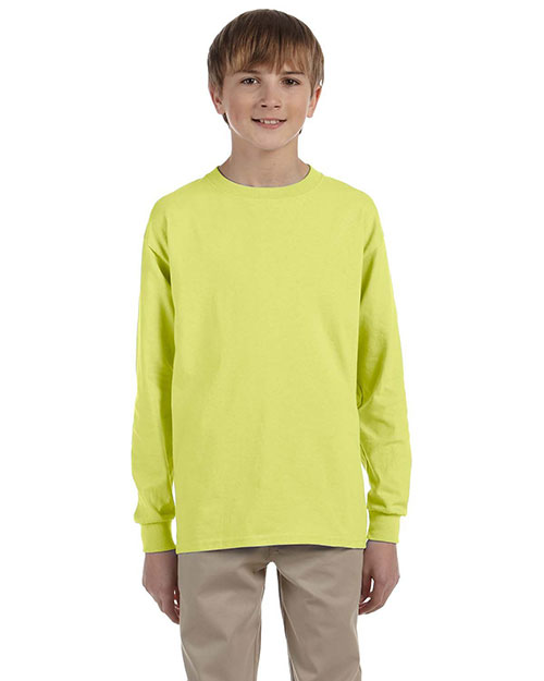Jerzees 29BL Boys 5.6 Oz. 50/50 Heavyweight Blend Long-Sleeve T-Shirt at GotApparel