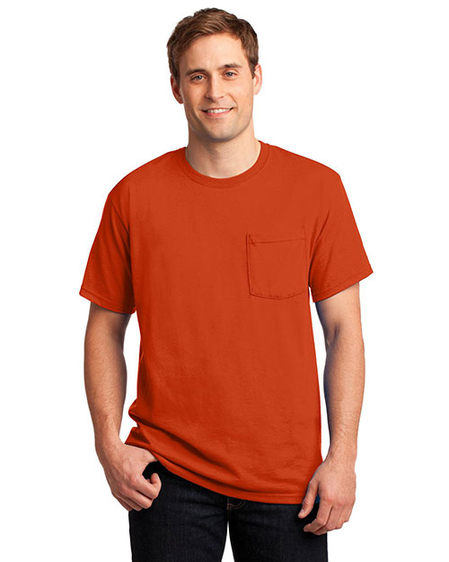 Jerzees 29MP Men's Dri-Power 50/50 Cotton/Poly Pocket T-Shirt at GotApparel