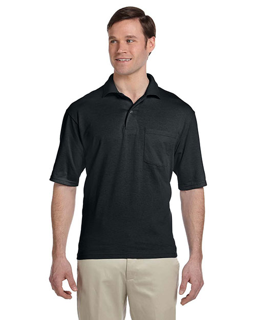 Jerzees 436P Men 5.6 Oz. 50/50 Jersey Pocket Polo With Spotshield 6-Pack at GotApparel