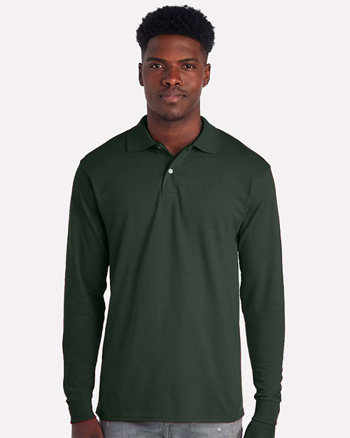 Jerzees 437LR Men's Dri-Power® Long Sleeve Polo at GotApparel