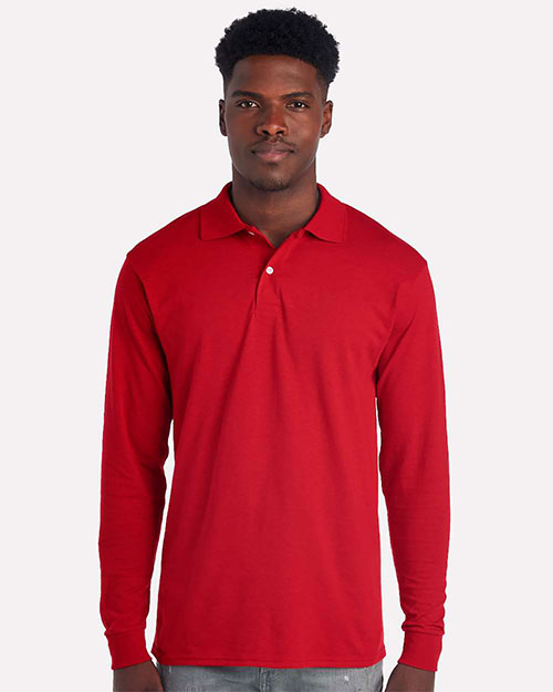 Jerzees 437LR Men's Dri-Power® Long Sleeve Polo at GotApparel