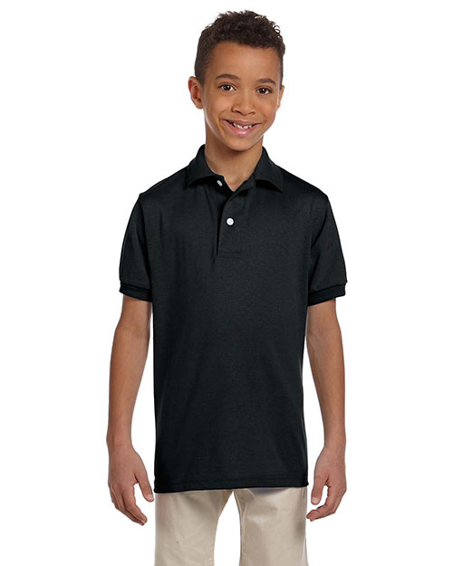 Jerzees 437Y Boys 50/50 Jersey Polo With Spotshield at GotApparel