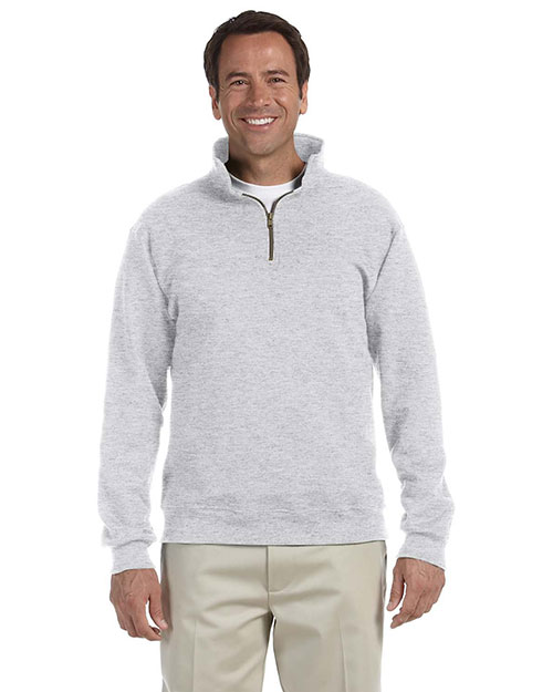 Jerzees 4528 Men 9.5 Oz. 50/50 Super Sweats Nublend Fleece Quarter-Zip Pullover at GotApparel