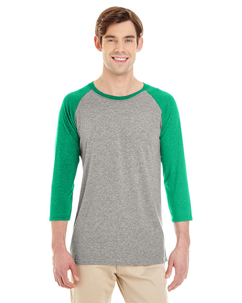 Jerzees 601RR Men 4.5 Oz. Tri-Blend Baseball Raglan at GotApparel