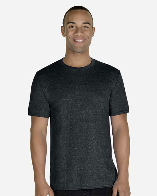 Jerzees 88MR Men Snow Heather T-Shirt at GotApparel