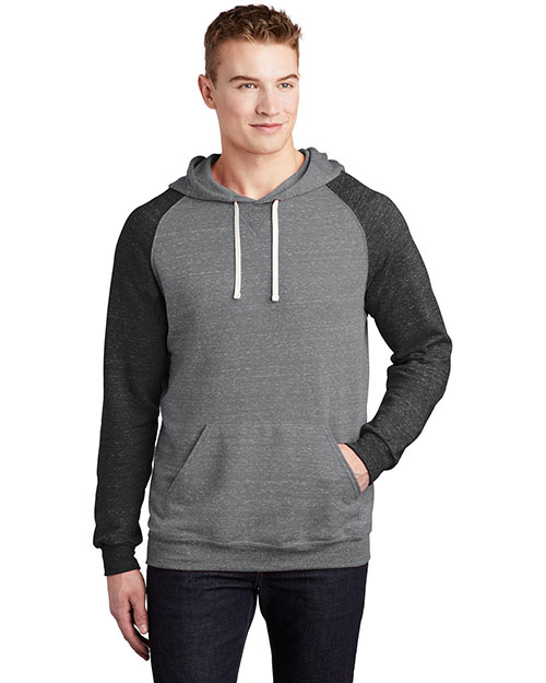 JERZEES® 90M Men's Snow Heather French Terry Raglan Hoodie at GotApparel