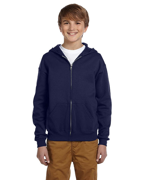 Jerzees 993B Boys 50/50 Nublend Fleece Full-Zip Hoodie at GotApparel