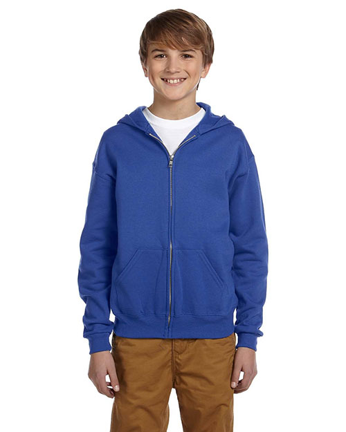 Jerzees 993B Boys 50/50 Nublend Fleece Full-Zip Hoodie at GotApparel