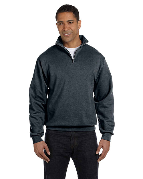 Jerzees 995M Men NuBlend® 1/4-Zip Cadet Collar Sweatshirt at GotApparel