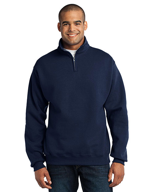 Jerzees 995M Men NuBlend® 1/4-Zip Cadet Collar Sweatshirt at GotApparel