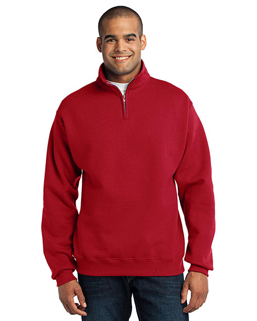 Jerzees 995M Men NuBlend® 1/4-Zip Cadet Collar Sweatshirt at GotApparel