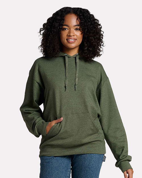 Jerzees IC49MR Unisex Ultimate™ CVC Ring-Spun Hooded Sweatshirt at GotApparel