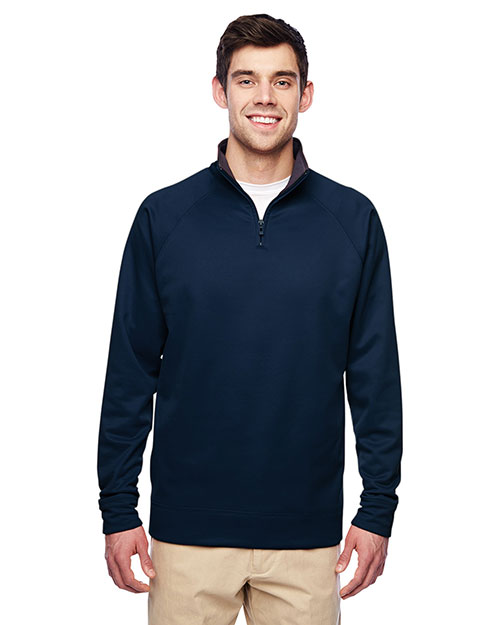 Jerzees PF95MR Men DriPOWER SPORT Adult Quarter-Zip Tech Fleece at GotApparel