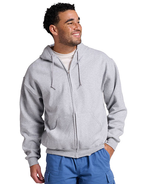 Jerzees Z12MR Unisex Rugged™ Full-Zip Hooded Sweatshirt at GotApparel
