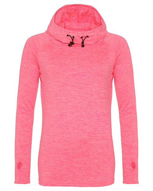 Just Hoods By AWDis JCA038 Ladies' Cool Cowl-Neck Long-Sleeve T-Shirt at GotApparel