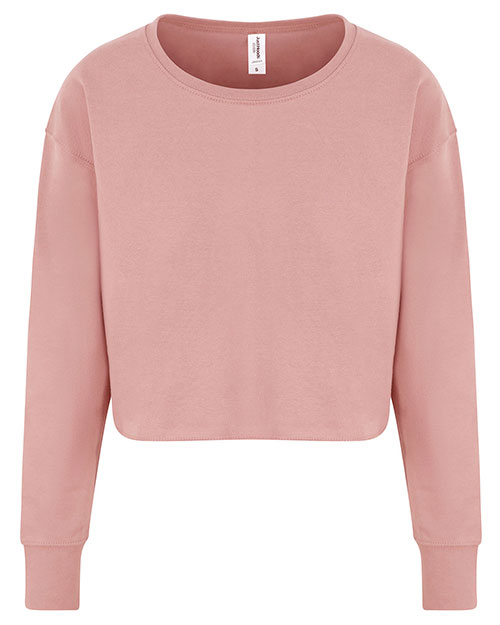 Just Hoods By AWDis JHA035  Ladies' Cropped Pullover Sweatshirt at GotApparel