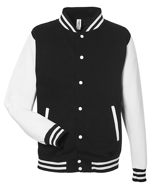 Just Hoods By AWDis JHA043 Men Heavyweight Letterman Jacket at GotApparel