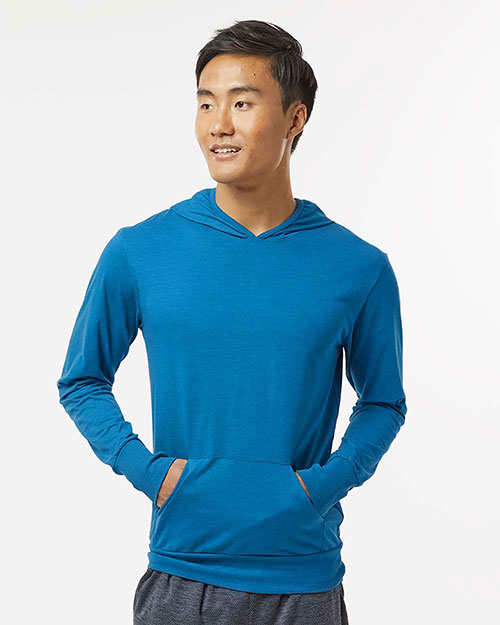 Kastlfel 4022 Unisex RecycledSoft™ Hooded Long Sleeve T-Shirt at GotApparel