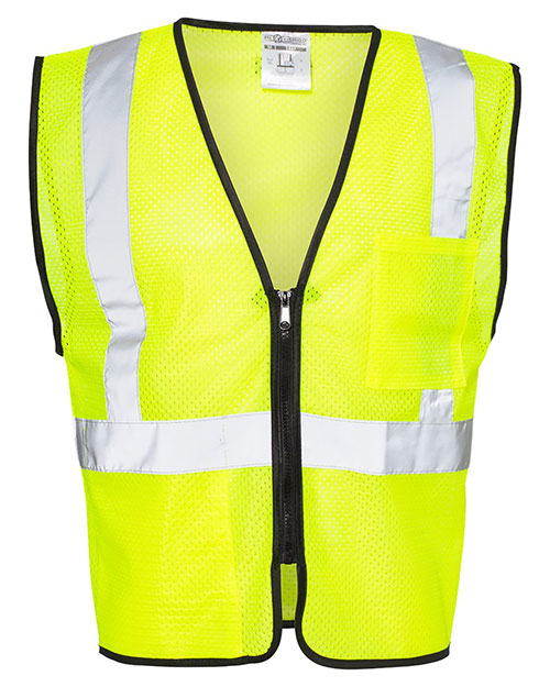 Kishigo 1537-1538 Double-Pocket Zippered Economy Class 2 Vest at GotApparel