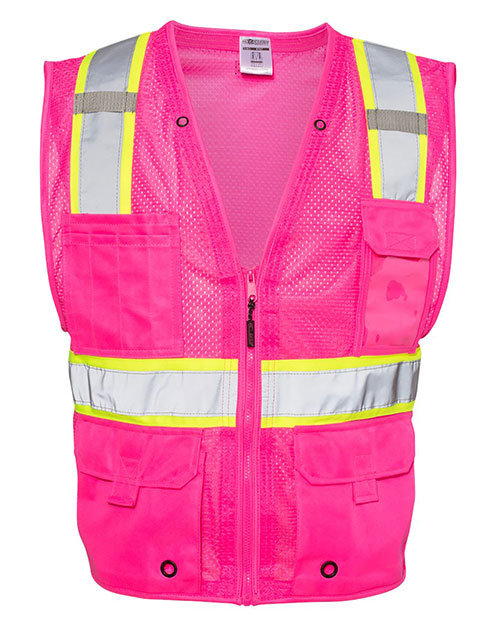 Kishigo B100-111 EV Series® Enhanced Visibility Multi-Pocket Mesh Vest at GotApparel