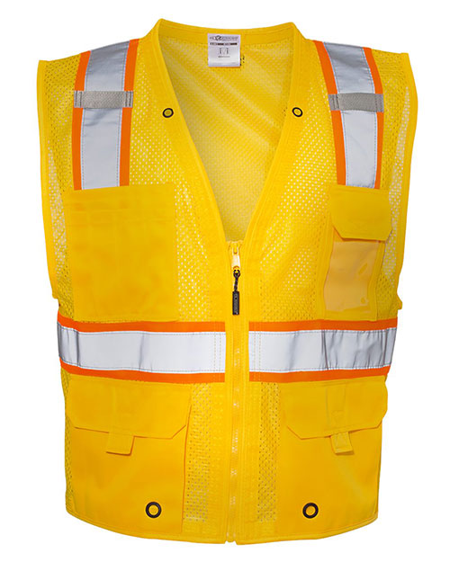 Kishigo B100-111  EV Series® Enhanced Visibility Multi-Pocket Mesh Vest at GotApparel